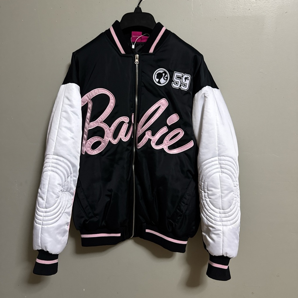 Barbie Black and White Varsity Jacket
